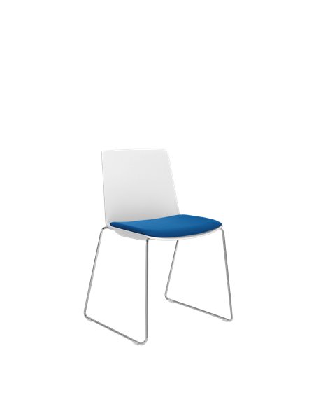 Кресло LD SEATING SKY FRESH 042-Q, для посетителей, на полозьях