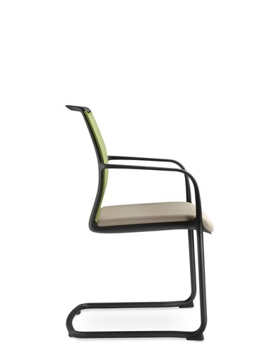 Кресло LD SEATING LEAF 505-Z-N1 для посетителей, на полозьях