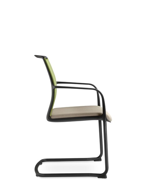 Кресло LD SEATING LEAF 505-Z-N1 для посетителей, на полозьях