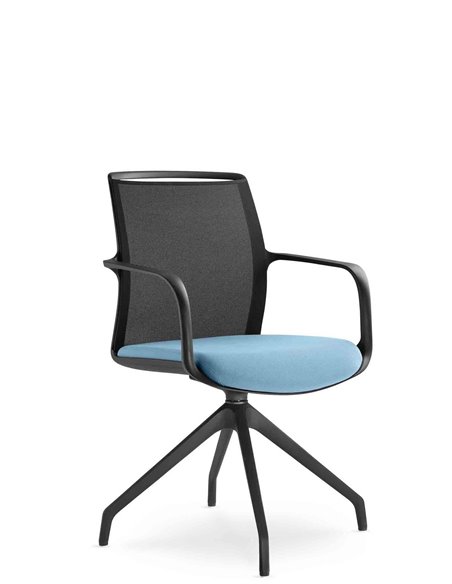 Кресло LD SEATING LEAF 505 F90-BL для посетителей