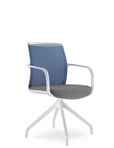 Кресло LD SEATING LEAF 506 F90-WH для посетителей