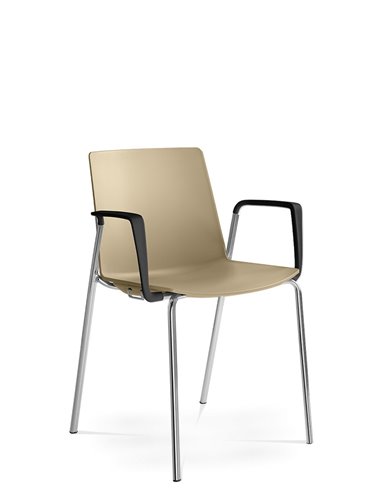 Кресло LD SEATING SKY FRESH 050-N4, BR-N0 для посетителей, на ножках