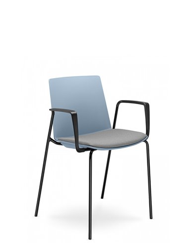 Кресло LD SEATING SKY FRESH 052-N0, BR для посетителей, на ножках