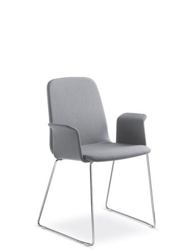 Кресло LD SEATING SUNRISE 152-Q, BR для посетителей, на полозьях