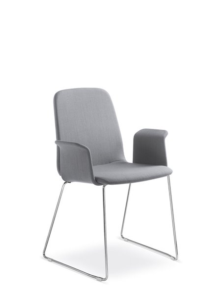 Кресло LD SEATING SUNRISE 152-Q, BR для посетителей, на полозьях