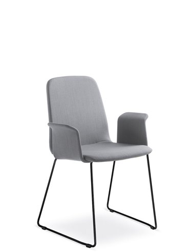 Кресло LD SEATING SUNRISE 152-Q, BR для посетителей, на полозьях