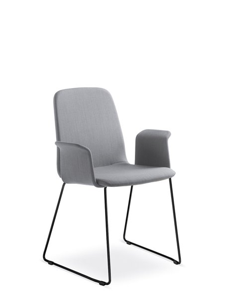Кресло LD SEATING SUNRISE 152-Q, BR для посетителей, на полозьях