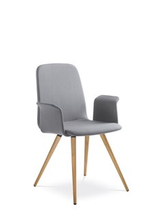 Кресло LD SEATING SUNRISE 152-D, BR для посетителей, на ножках