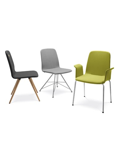 Кресло LD SEATING SUNRISE 152-D, BR для посетителей, на ножках