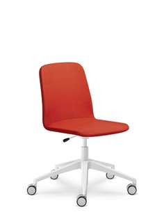 Кресло LD SEATING SUNRISE 152, F80 для посетителей, на алюминиевой крестовине, на колесах 2