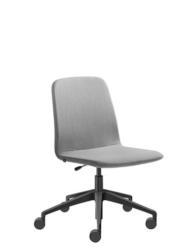 Крісло LD SEATING SUNRISE 152, F80 для відвідувачів, на алюмінієвій хрестовині, на колесах
