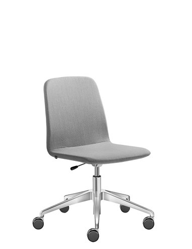 Крісло LD SEATING SUNRISE 152, F80 для відвідувачів, на алюмінієвій хрестовині, на колесах