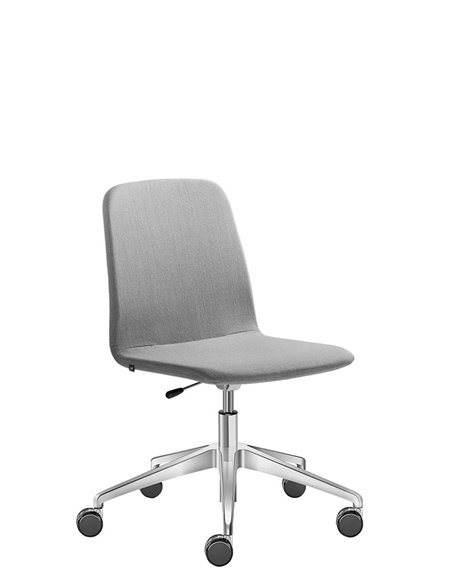Крісло LD SEATING SUNRISE 152, F80 для відвідувачів, на алюмінієвій хрестовині, на колесах