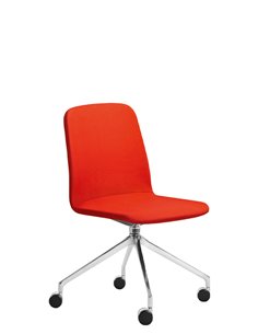 Кресло LD SEATING SUNRISE 152, F75 для посетителей, на алюминиевой крестовине, на колесах