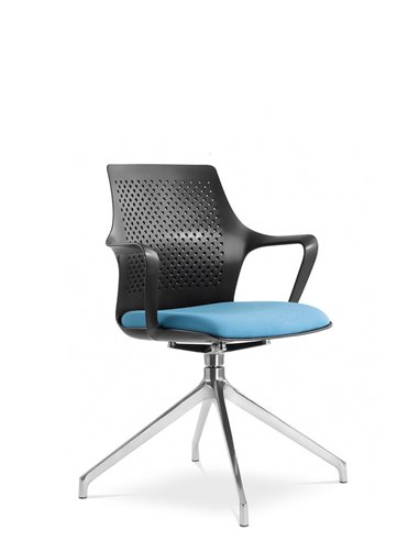 Крісло LD SEATING TARA 105-F75-N6 для відвідувачів, на алюмінієвій хрестовині