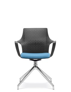 Кресло LD SEATING TARA 105-F70-N6 для посетителей, на алюминиевой крестовине 2