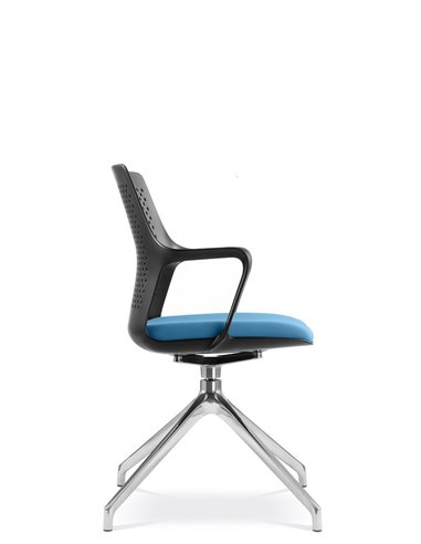 Крісло LD SEATING TARA 105-F75-N6 для відвідувачів, на алюмінієвій хрестовині