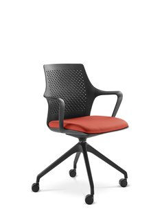 Кресло LD SEATING TARA 105-F95 для посетителей, на колесах