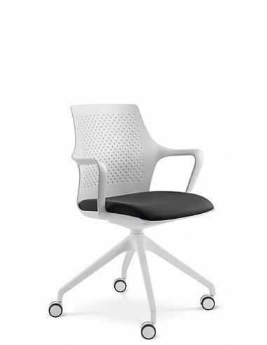 Кресло LD SEATING TARA 105-F95 для посетителей, на колесах