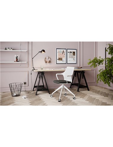 Кресло LD SEATING TARA 105-F95 для посетителей, на колесах
