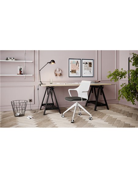 Кресло LD SEATING TARA 105-F95 для посетителей, на колесах