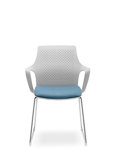 Кресло LD SEATING TARA 105-Q-N4 для посетителей, на полозьях