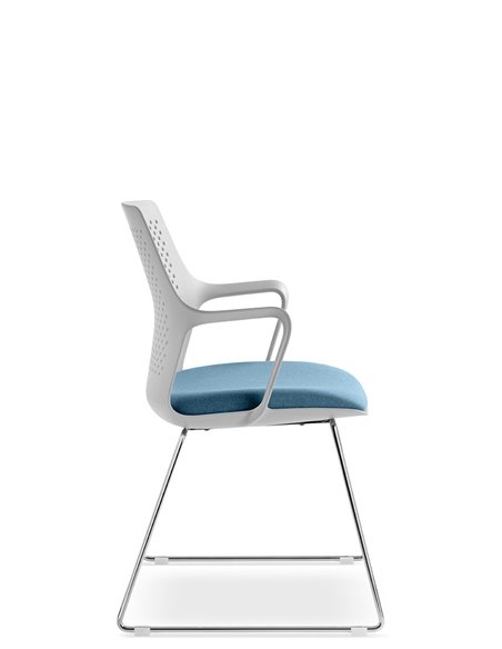 Кресло LD SEATING TARA 105-Q-N4 для посетителей, на полозьях