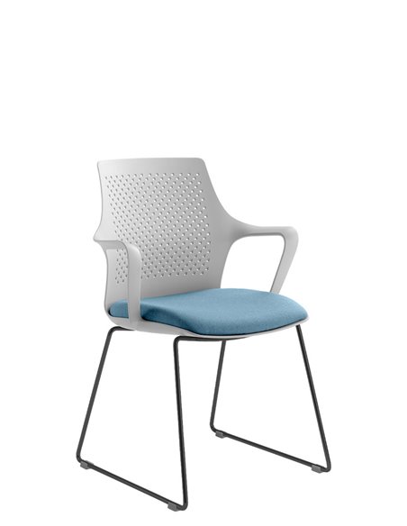 Кресло LD SEATING TARA 105-Q-N4 для посетителей, на полозьях