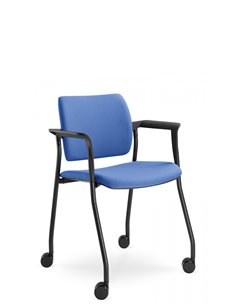 Кресло LD SEATING DREAM 110-N1, BR для посетителей, на колесах
