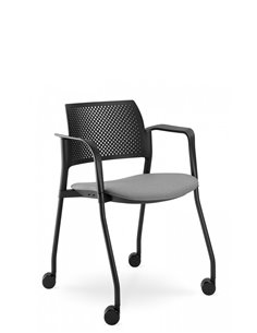 Кресло LD SEATING DREAM+ 100BL, BR для посетителей, на колесах