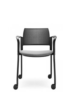 Кресло LD SEATING DREAM+ 100BL, BR для посетителей, на колесах 2