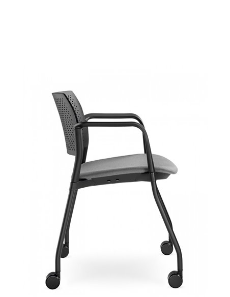 Кресло LD SEATING DREAM+ 100BL, BR для посетителей, на колесах
