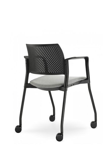 Кресло LD SEATING DREAM+ 100BL, BR для посетителей, на колесах