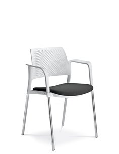 Кресло LD SEATING DREAM+ 100WT, BR для посетителей, на ножках
