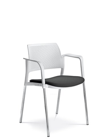 Кресло LD SEATING DREAM+ 100WT, BR для посетителей, на ножках