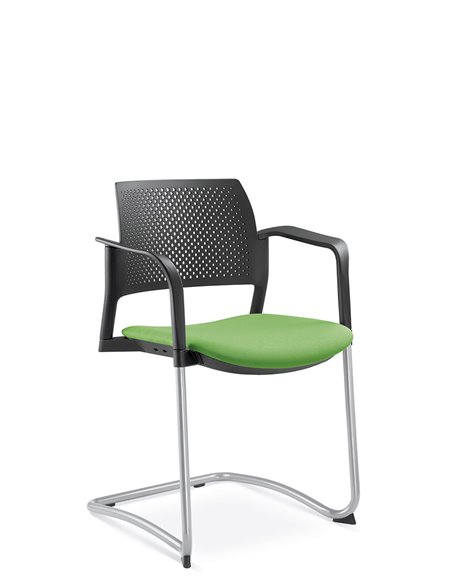 Кресло LD SEATING DREAM+ 101BL-Z, BR для посетителей, на полозьях