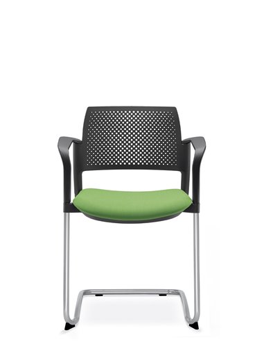 Кресло LD SEATING DREAM+ 101BL-Z, BR для посетителей, на полозьях