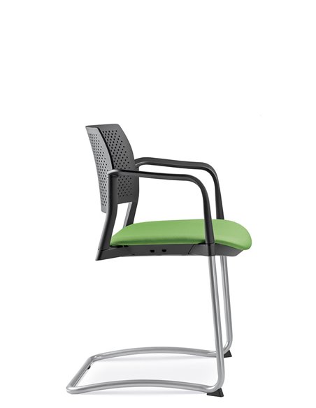 Кресло LD SEATING DREAM+ 101BL-Z, BR для посетителей, на полозьях