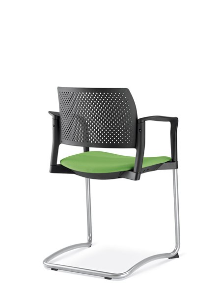 Кресло LD SEATING DREAM+ 101BL-Z, BR для посетителей, на полозьях