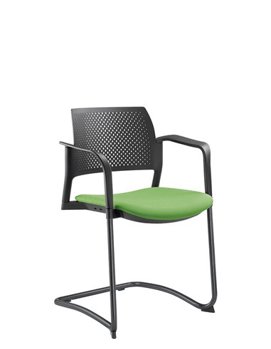 Кресло LD SEATING DREAM+ 101BL-Z, BR для посетителей, на полозьях