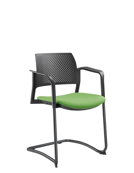 Кресло LD SEATING DREAM+ 101BL-Z, BR для посетителей, на полозьях