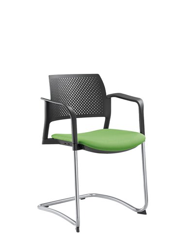 Кресло LD SEATING DREAM+ 101BL-Z, BR для посетителей, на полозьях