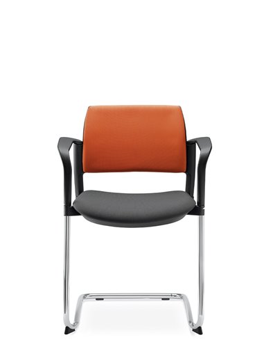 Кресло LD SEATING DREAM+ 104BL-Z, BR для посетителей, на полозьях
