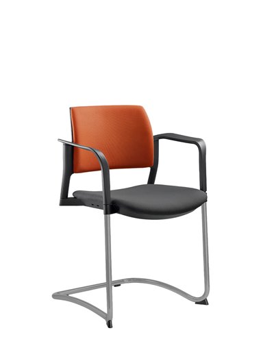 Кресло LD SEATING DREAM+ 104BL-Z, BR для посетителей, на полозьях