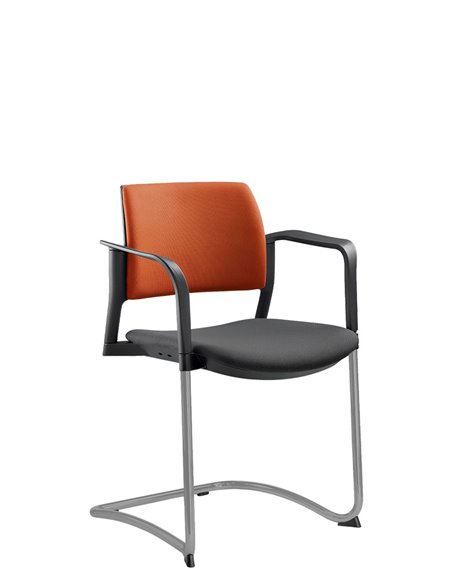 Кресло LD SEATING DREAM+ 104BL-Z, BR для посетителей, на полозьях