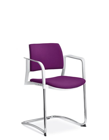 Кресло LD SEATING DREAM+ 104BL-Z, BR для посетителей, на полозьях