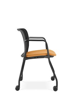 Кресло LD SEATING DREAM+ 512BL, BR для посетителей, на колесах 2