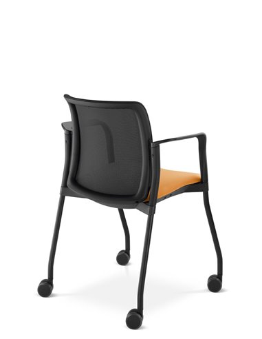 Кресло LD SEATING DREAM+ 512BL, BR для посетителей, на колесах