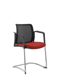 Кресло LD SEATING DREAM+ 512BL-Z, BR для посетителей, на полозьях