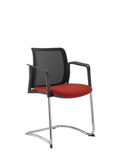 Крісло LD SEATING DREAM+ 512BL-Z, BR для відвідувачів , на полозах